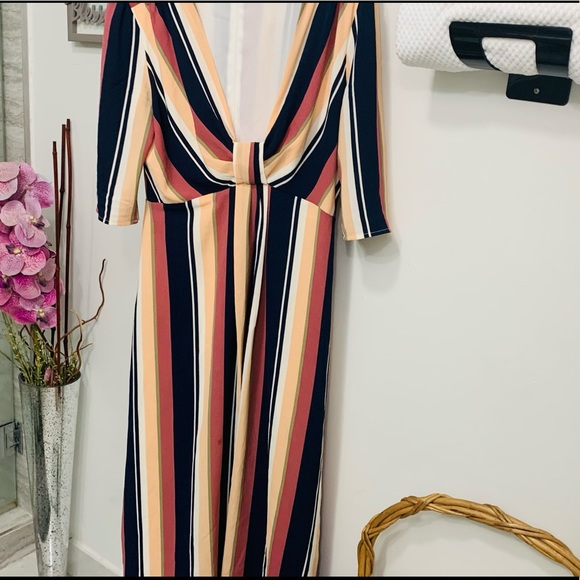 Beautiful blue peach dress - Picture 1 of 3